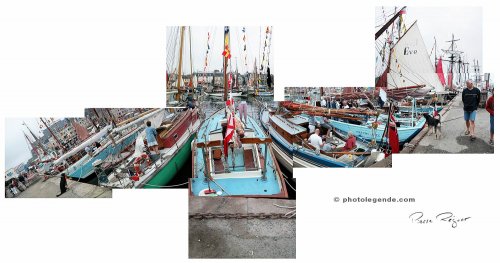 Bateaux à quai à Paimpol pour les Chants de marins