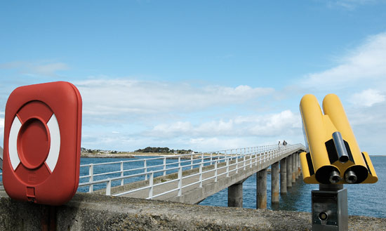 Un longue-vue Galaxy à Roscoff