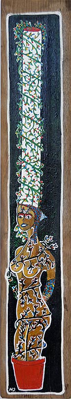 bigoudène cultivée, peinture de Mikel Jestin