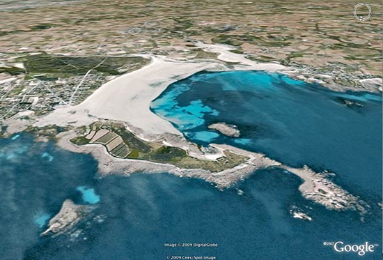 L'île de Sieck sur Google earth