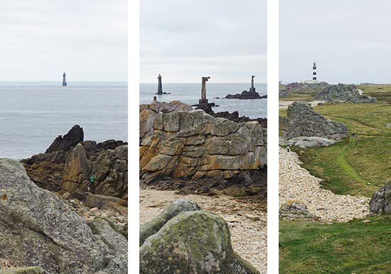 Les trois phares d'Ouessant