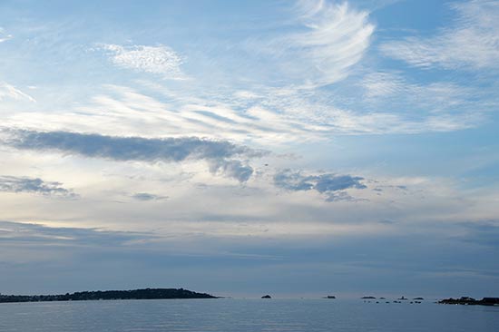 Ciel sur la baie de Morlaix