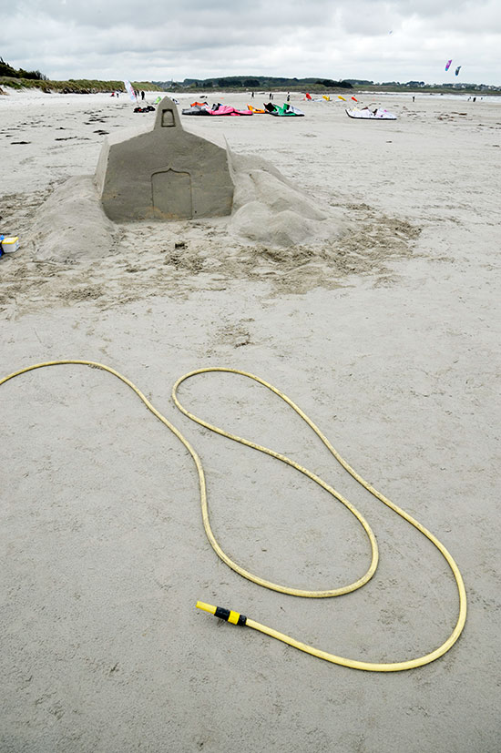 Sculpture sur sable à Santec