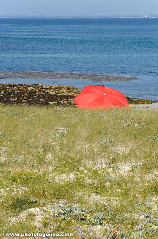 Sur la plage aux Glénan